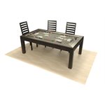 TABLE DE POKER CONDO MERISIER (6) RACE TRACK ET GOBELETS