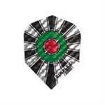 PLUME STANDARD BULL SEYE ROUGE /  VERT /  ALUMINIUM