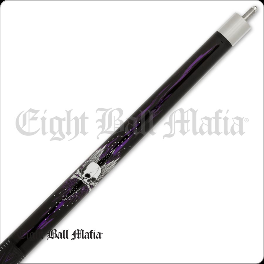 BAGUETTE ACTION EIGHT BALL MAFIASKULL / WINGS PURPLE SPORT WRA