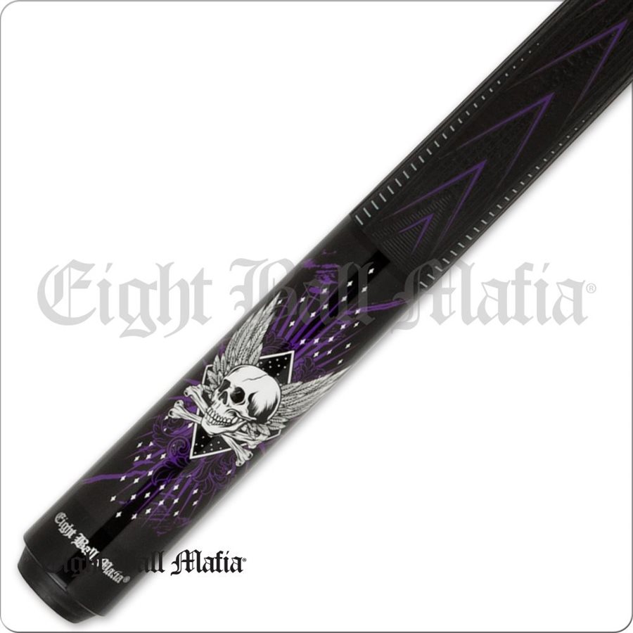 BAGUETTE ACTION EIGHT BALL MAFIASKULL / WINGS PURPLE SPORT WRA