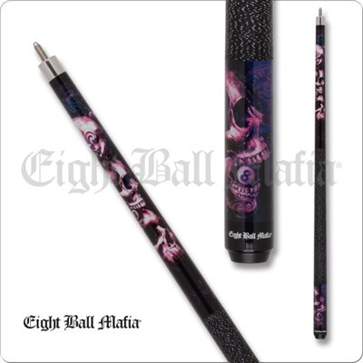 BAGUETTE ACTION EIGHT BALL MAFIA PURPLE STACKED SKULLS